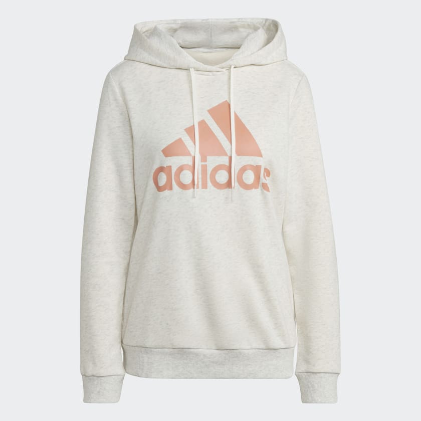 adidas Essentials Relaxed Logo Hoodie White adidas UK