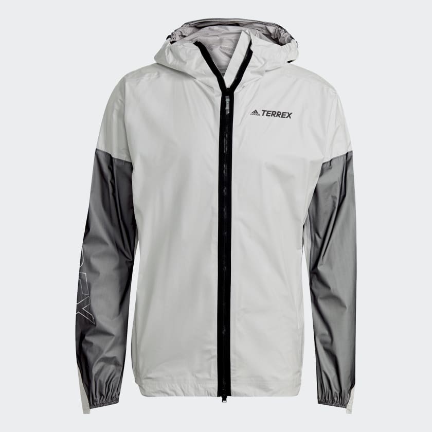 adidas TERREX Agravic Pro Trail US Running Rain - | Men\'s | Running Trail White Jacket adidas