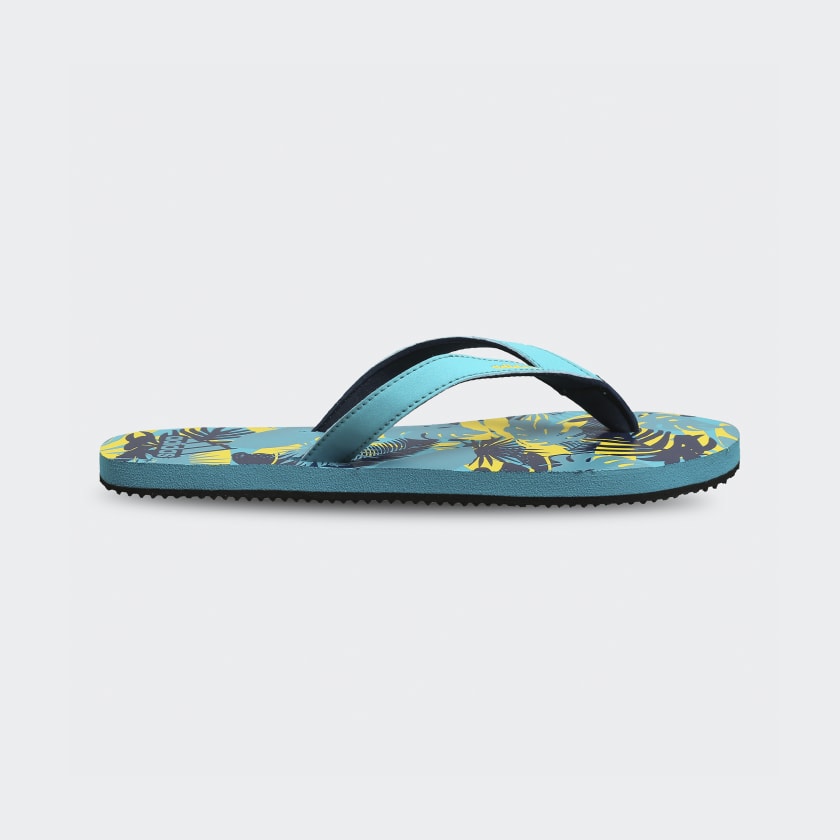 Adidas green flip flops sales