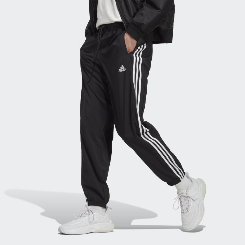 Adidas mens linear 3s cuffed pants hotsell