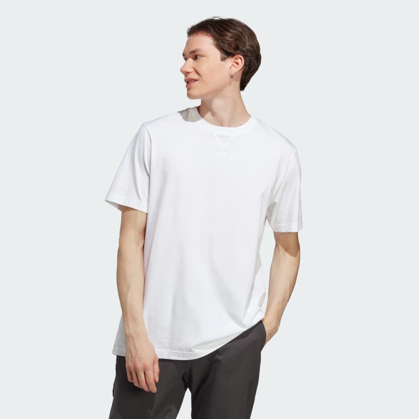 All white shop adidas shirt