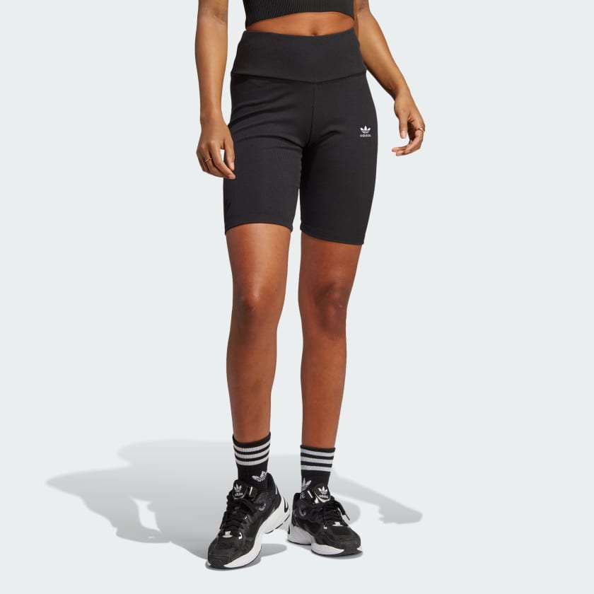 adidas Adicolor Essentials Short Leggings - Pink, Women's Lifestyle