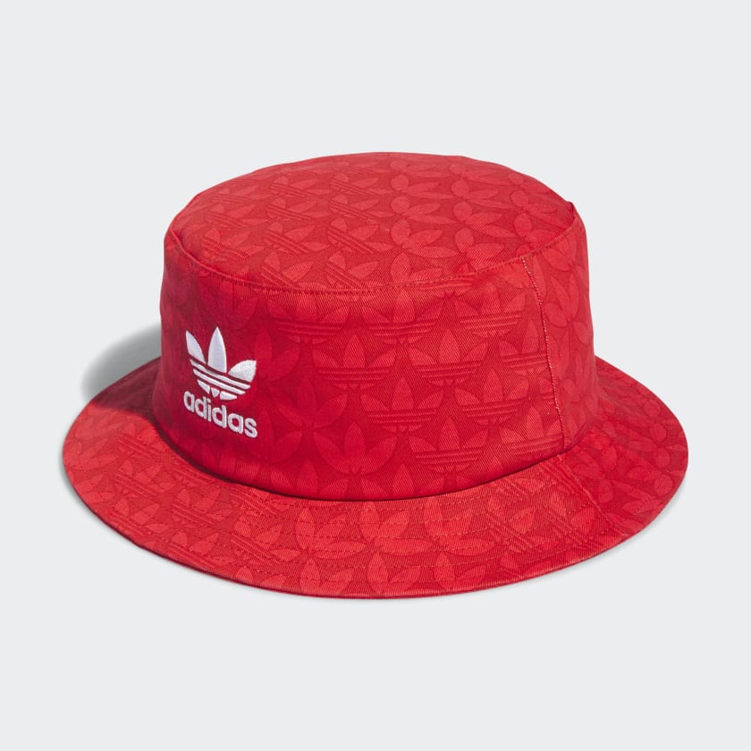 doblado estante marcador adidas Trefoil Monogram Bucket Hat - Red | Unisex Lifestyle | adidas US