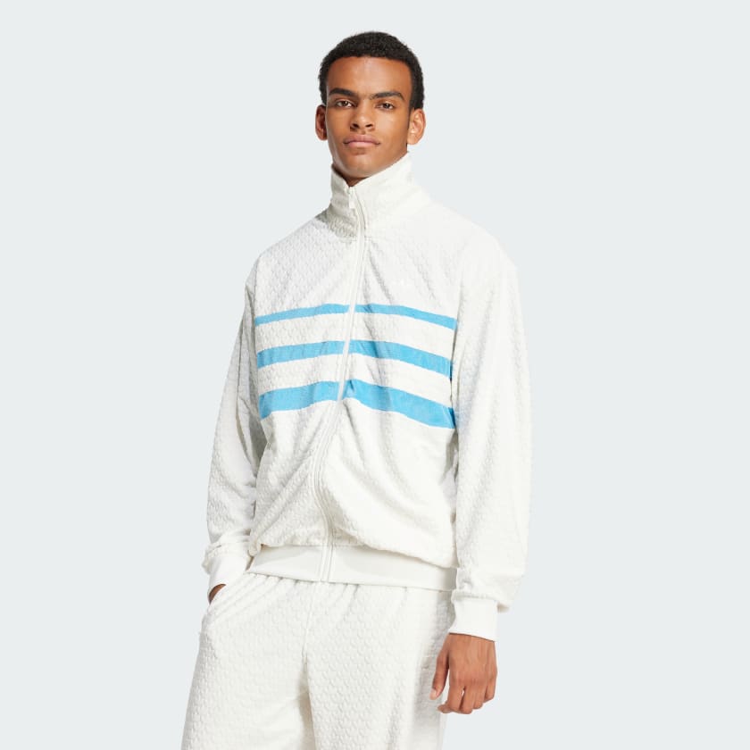 高級感抜群モノグラム】adidasトラックジャケット古着ジャージ総柄sk8 トップス