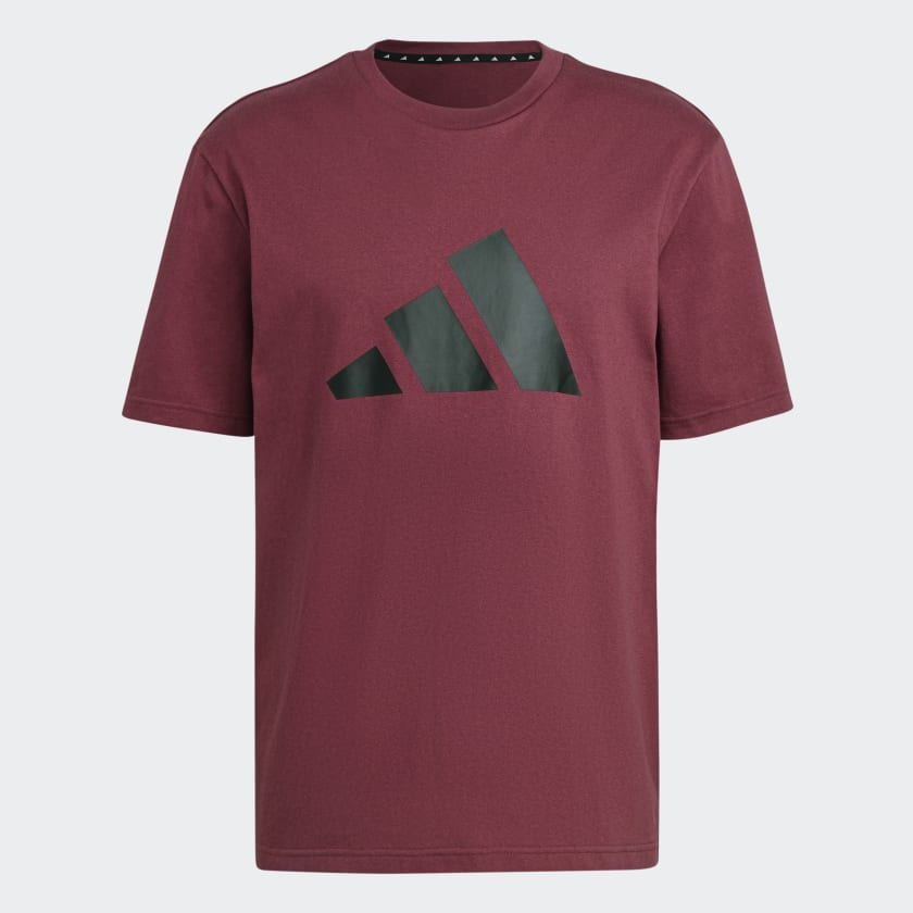 Adidas t shirt maroon on sale
