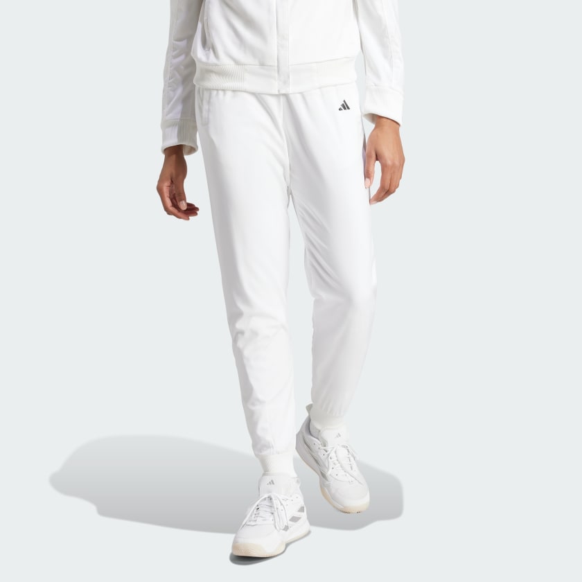 White adidas trackies online