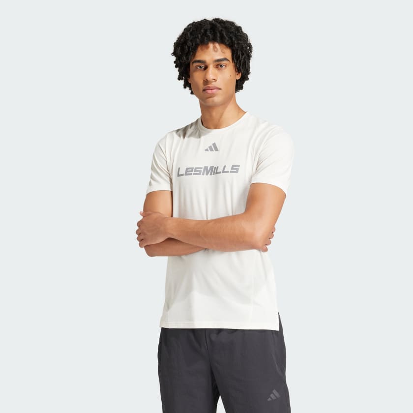 アディダス Les Mills グラフィック 半袖Tシャツ - ホワイト | アディダス ジャパン
