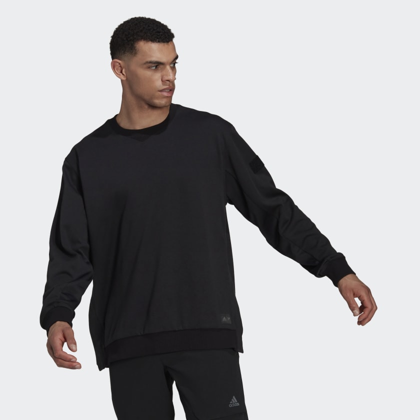 adidas Parley Run for the Oceans Sweatshirt - Black | Men's Lifestyle |  adidas US