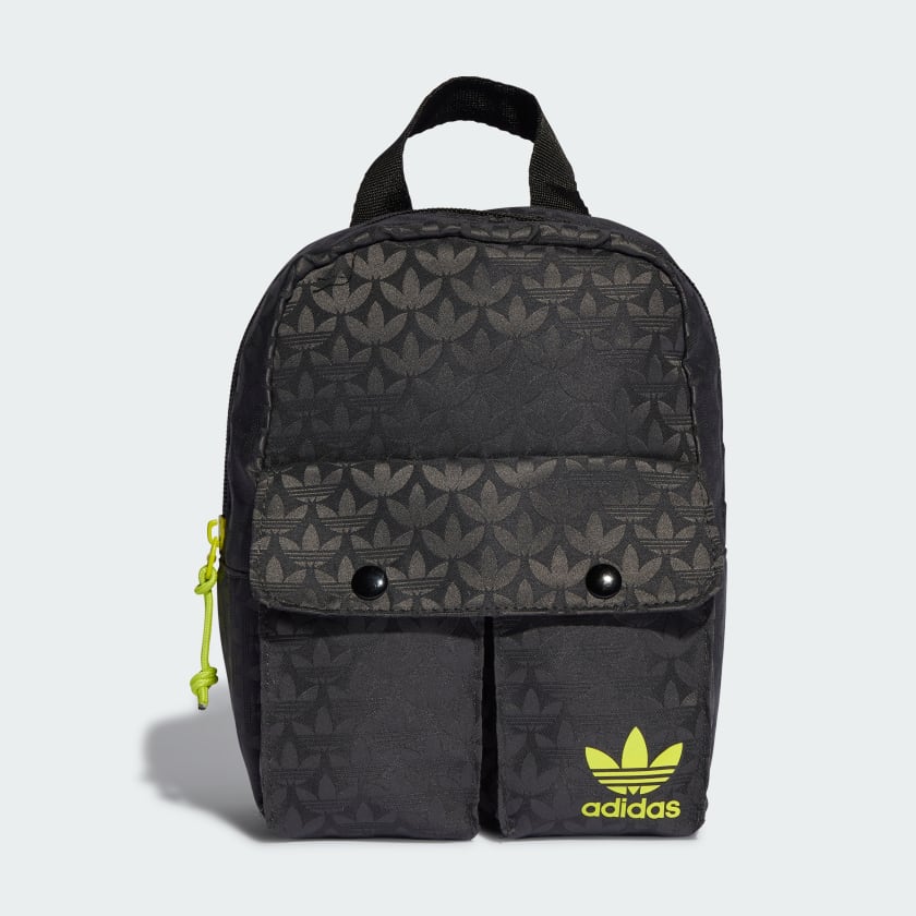 adidas Trefoil Monogram Jacquard Mini Backpack - Black | adidas India