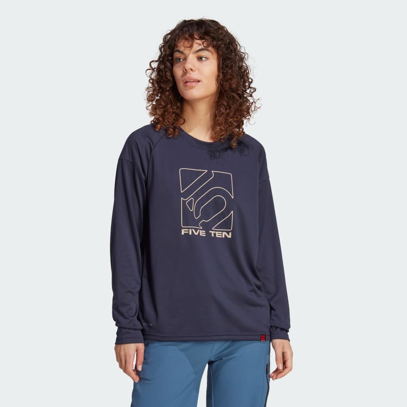 adidas Five Ten Long Sleeve Jersey Blue adidas Ireland