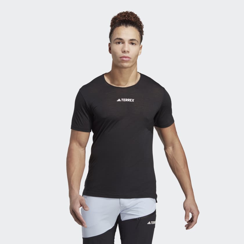 adidas TERREX Agravic Pro Wool Trail Running T-Shirt - Schwarz | adidas ...