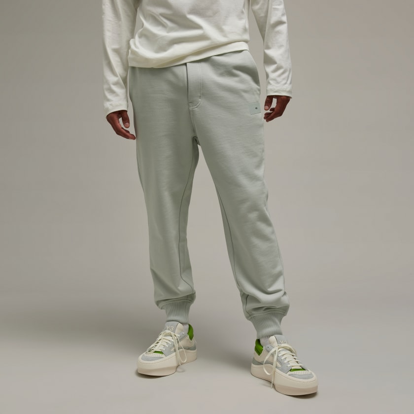 adidas Y-3 Organic Cotton Terry Cuffed Pants - Grey, Men's Lifestyle
