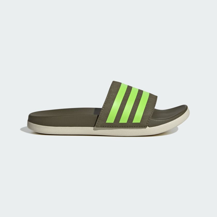 Adidas neon flip flops best sale