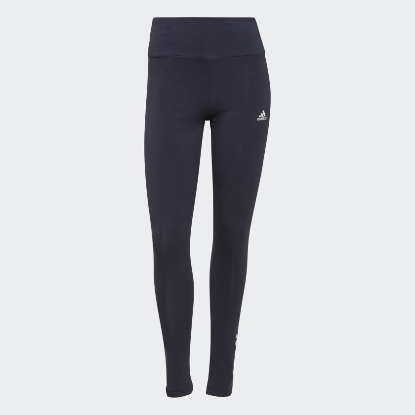 Adidas Women's Yoga Essentials High-Waisted Tights in Legend Ink