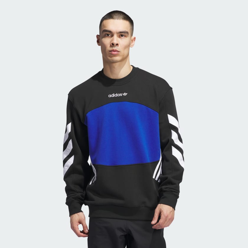 Adidas black and white sweatshirt discount