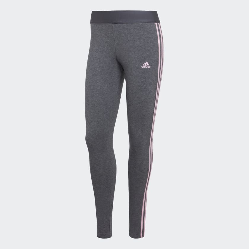 Adidas grey three stripe leggings outlet