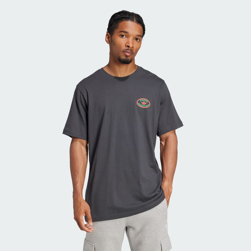 Adidas trefoil shirt mens clearance