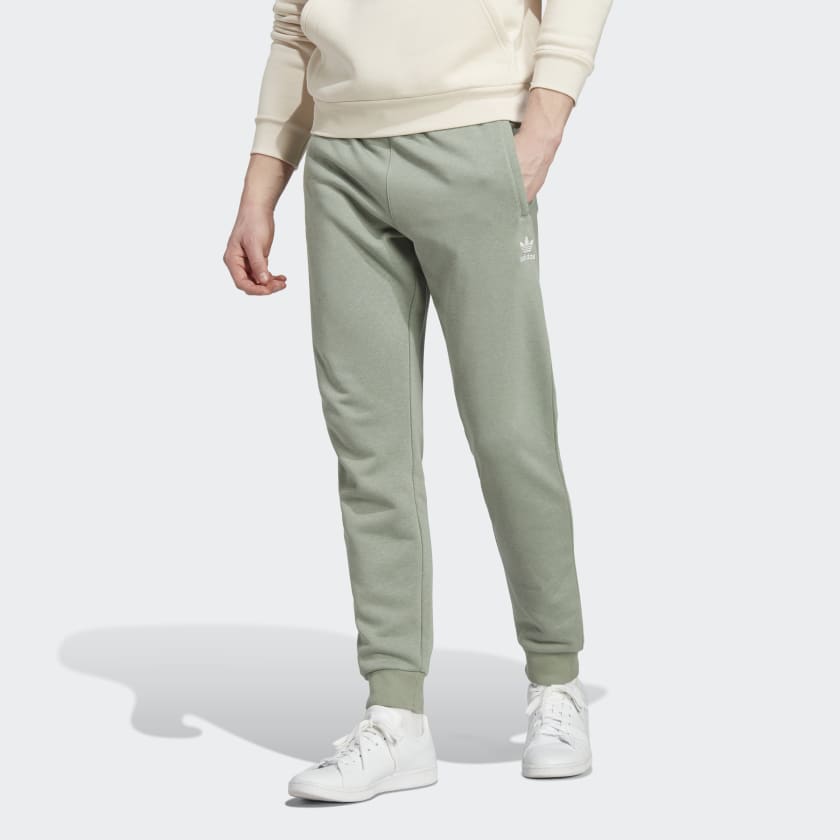 Men\'s Green adidas Pants adidas Hemp Lifestyle US Made | Essentials+ with Sweat - |