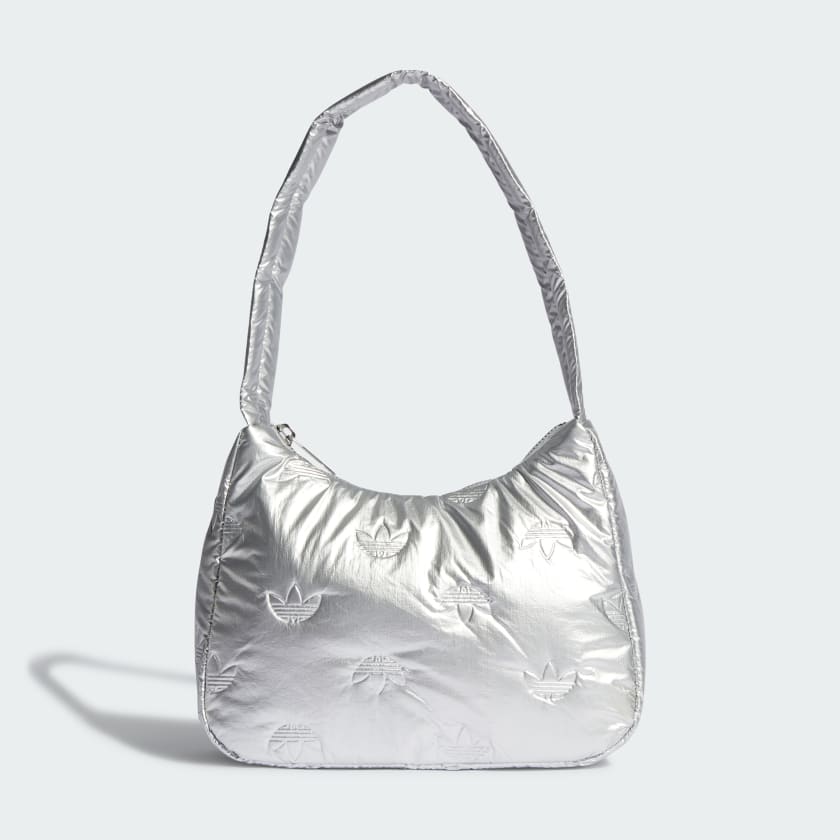 adidas Puffy Satin Mini Shoulder Bag - Silver | Women's Lifestyle | adidas  US