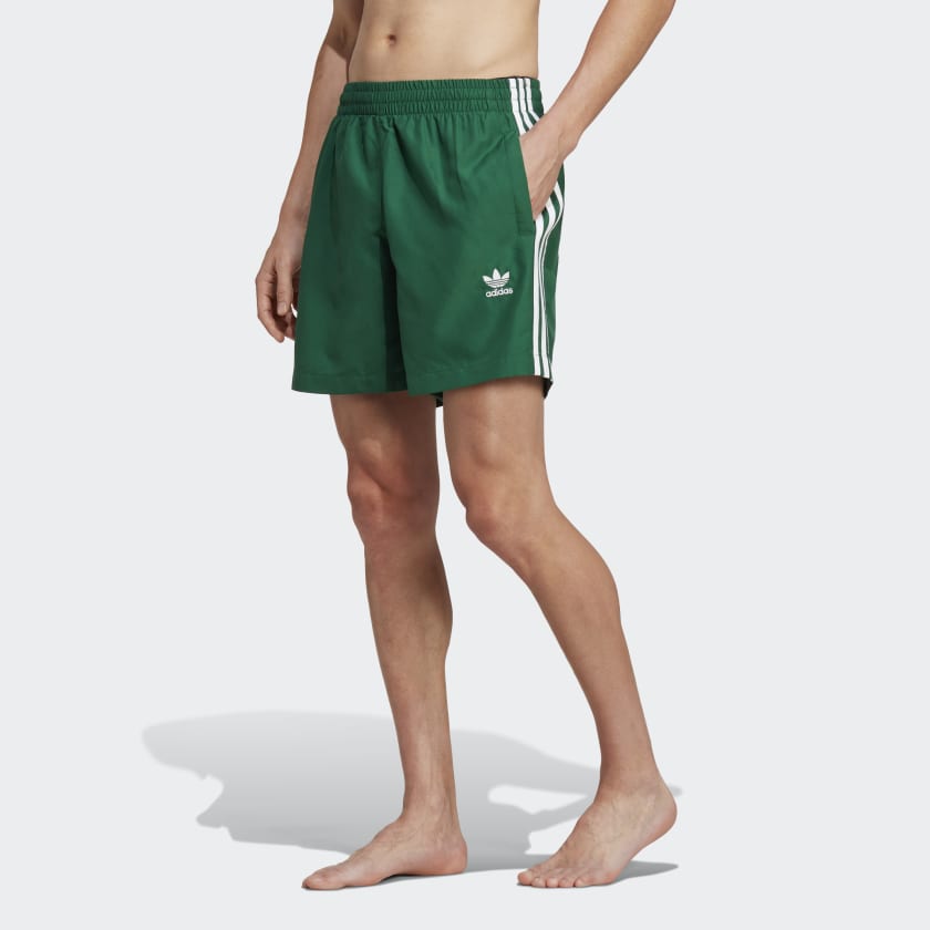 US | Shorts | Swim adidas Adicolor Swim Green - Originals adidas 3-Stripes Men\'s