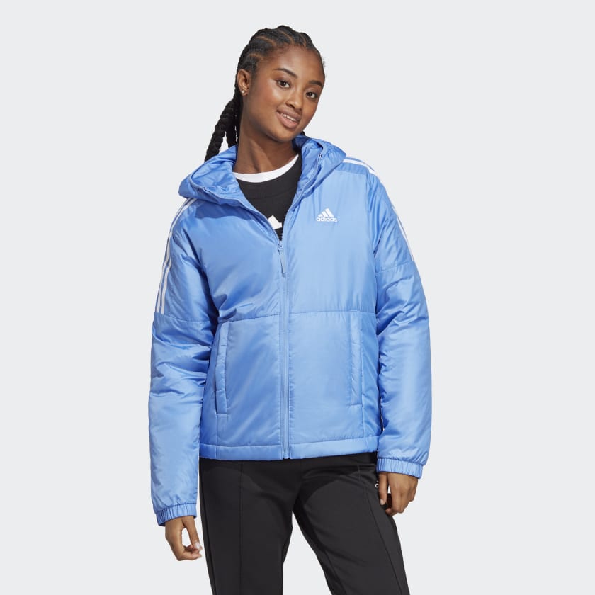 Conveniente Aparecer Para construir adidas Essentials Insulated Hooded Jacket - Blue | Women's Hiking | adidas  US