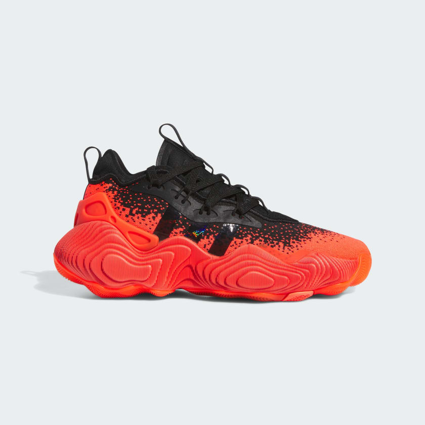 Adidas basketball shoes discount black and red