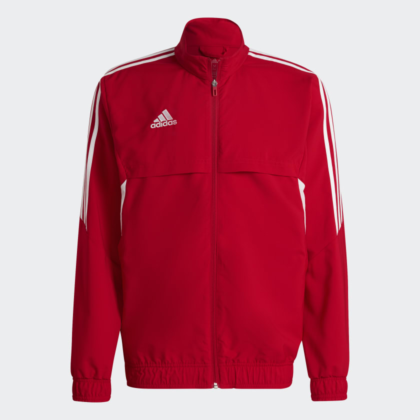 Adidas coat shop red