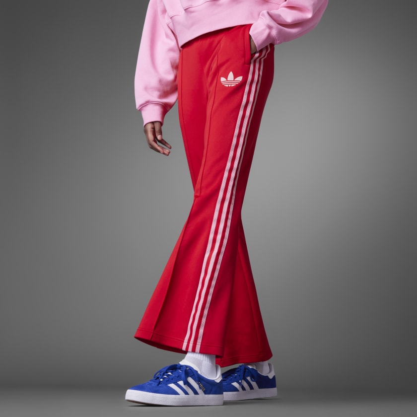 adidas Adicolor Heritage Now Flared Track Pants Κόκκινο adidas Ελλάδα