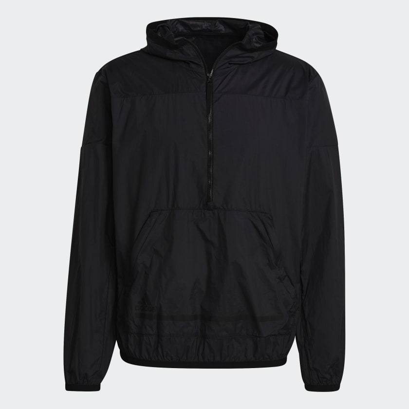 Half zip hooded windbreaker clearance