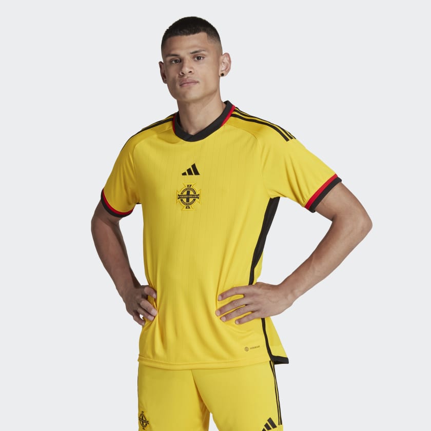 adidas Northern Ireland 22 Away Jersey Yellow adidas New Zealand