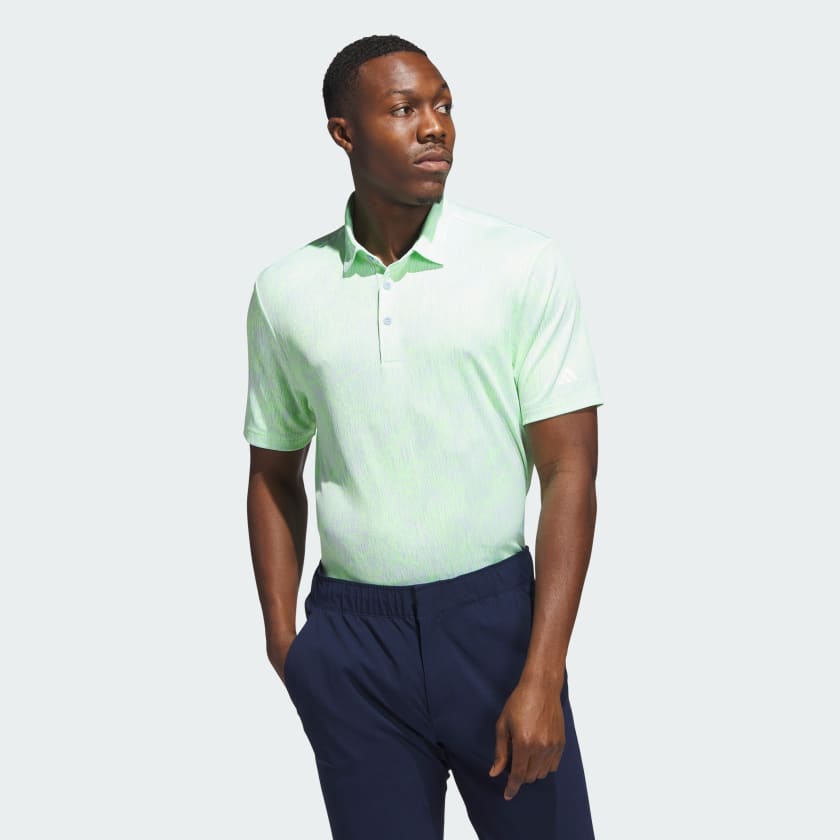 Adidas lime cheap green golf shirt