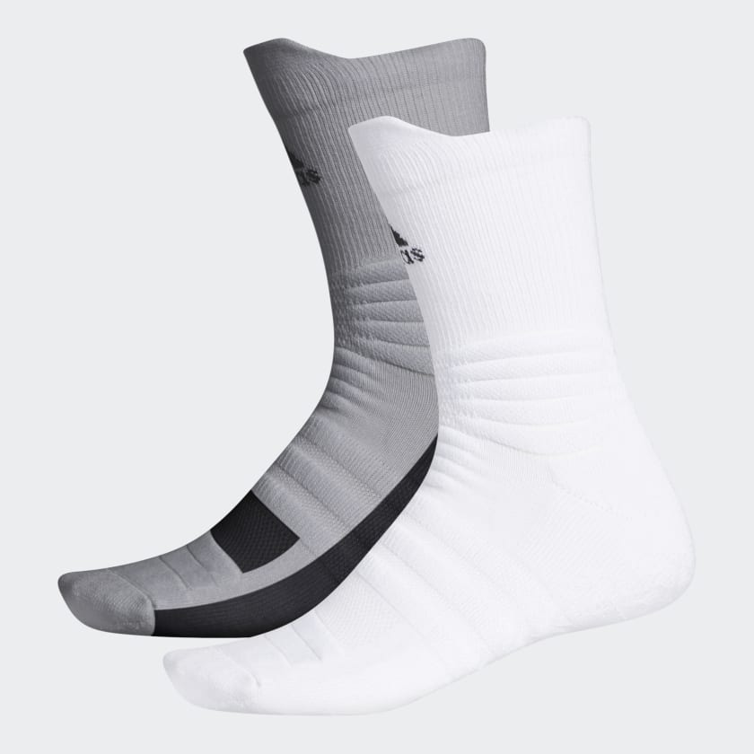adidas Grip Crew Socks 2 Pairs - White | adidas Singapore