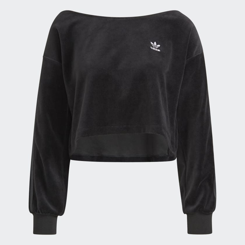 adidas LOUNGEWEAR Sweater Black adidas New Zealand