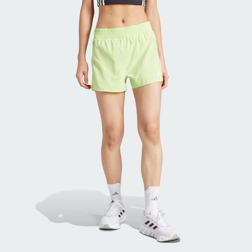 Green adidas running shorts clearance