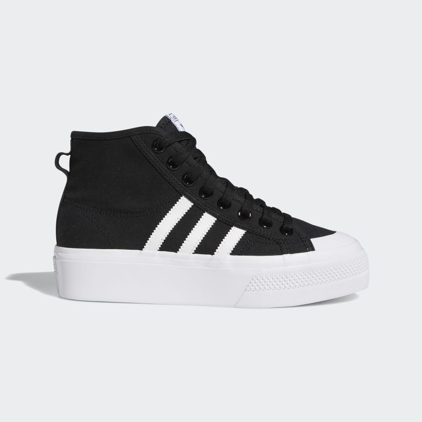 adidas Women's Nizza Platform Mid Shoes - Black | adidas Canada