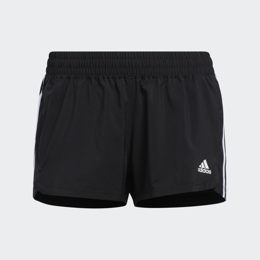 adidas Pacer 3-Stripes Woven Shorts - Black | Women's Training | adidas US
