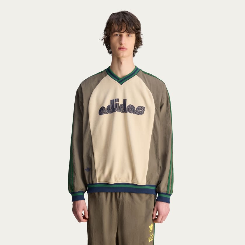 大人も着やすいシンプルファッション Brown - Pullover Dead Brain adidas | with Shipping Free トップス