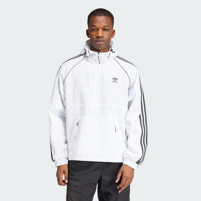 Adidas white parka top