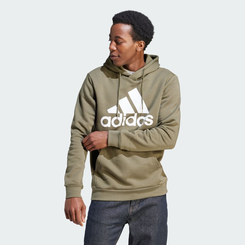 Lifestyle Men\'s Green adidas - US Fleece Logo Hoodie | adidas Big | Essentials