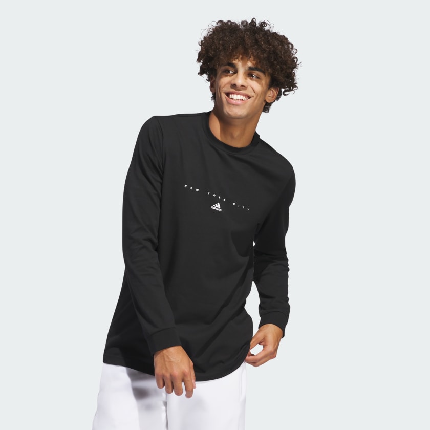 adidas NY Graphic Long Sleeve Tee - Black | Men's Lifestyle | adidas US
