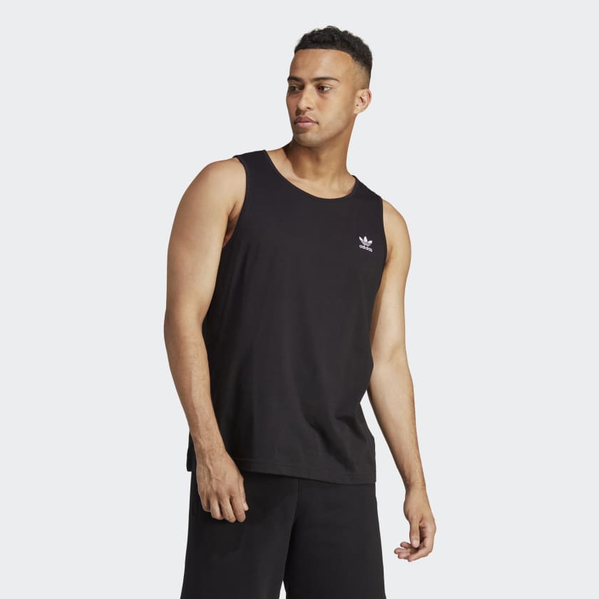 adidas Trefoil Essentials Tanktop Zwart adidas Offici le Shop