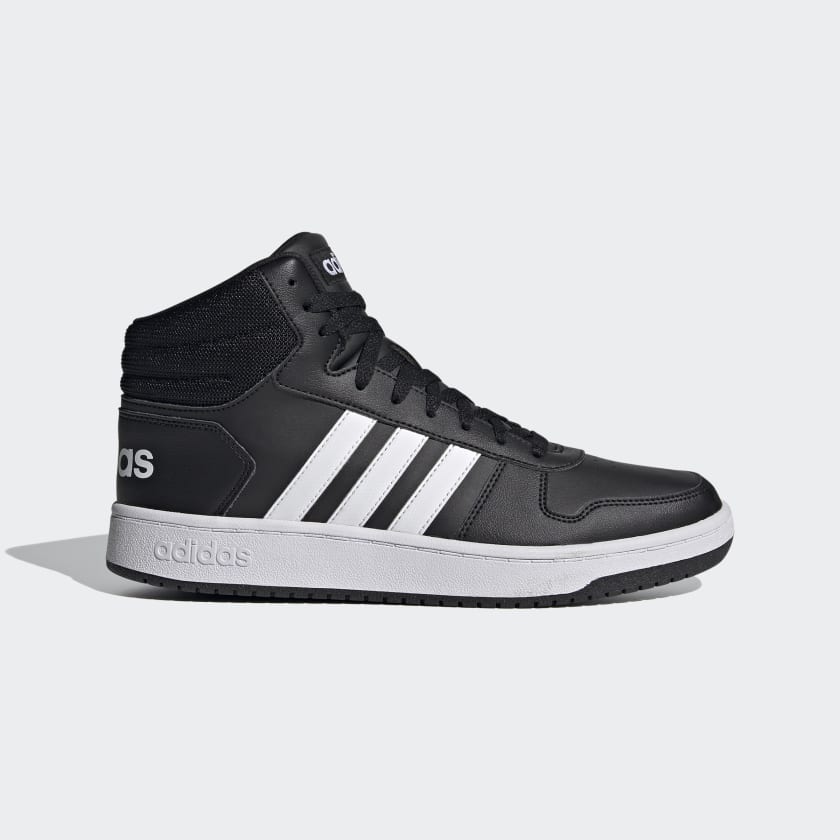 adidas Men's Hoops 2.0 Mid Shoes - Black | Free Shipping with adiClub ...