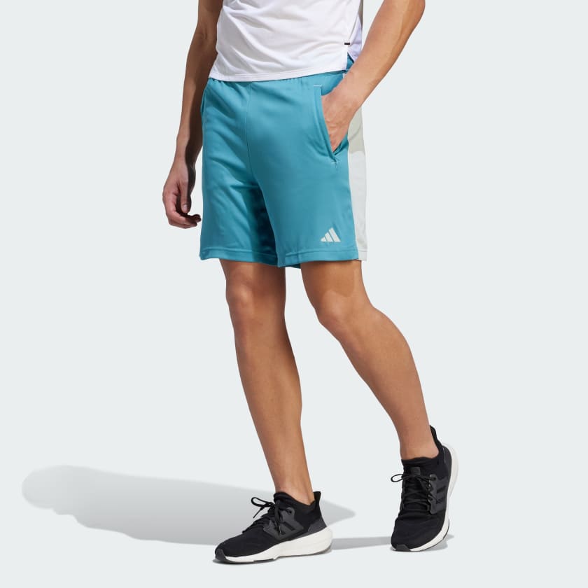 adidas Train Essentials Seasonal Camo Shorts Turquoise adidas India
