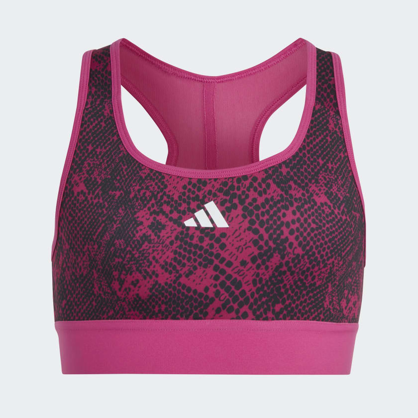 Pink adidas sports bra top