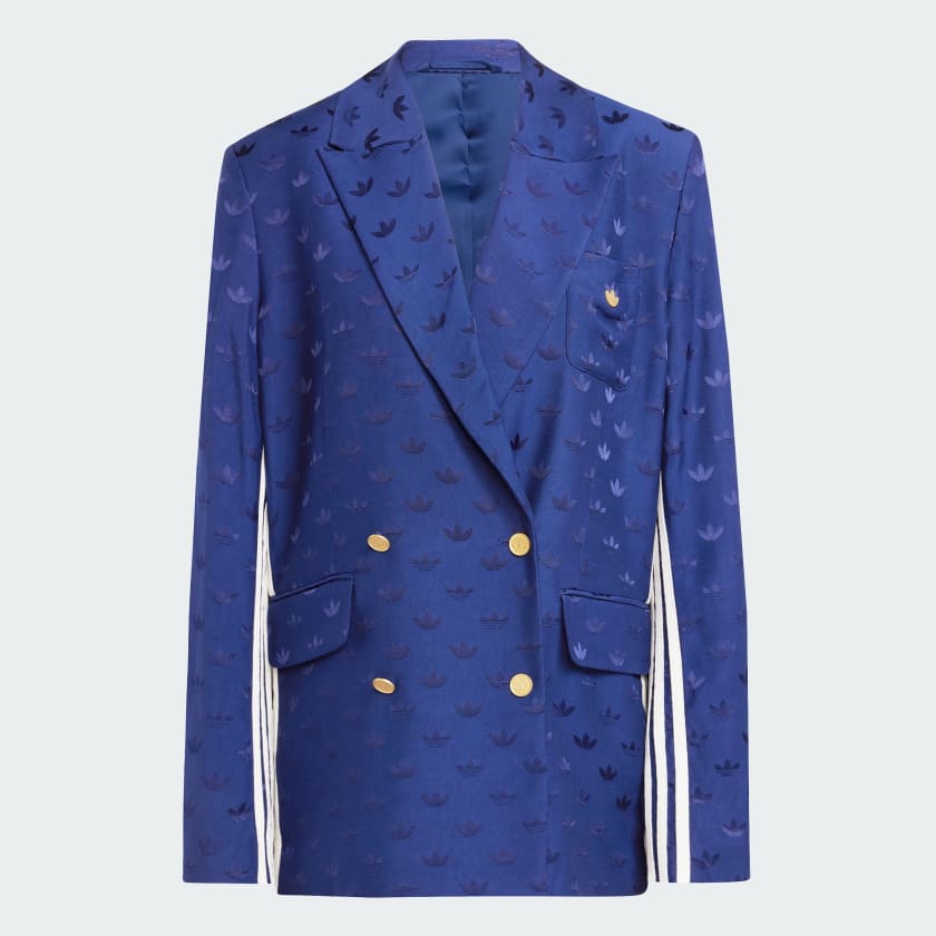 Blazer Premium Woven Jacquard Blu IX0935 01 laydown