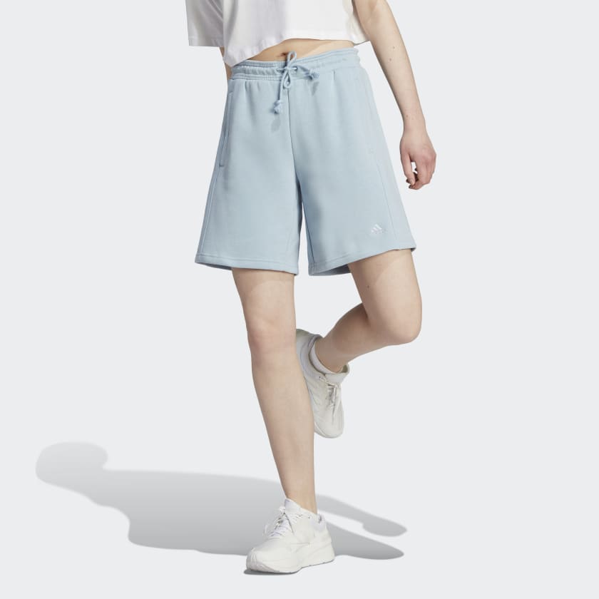 adidas ALL SZN Fleece Shorts - Blue | Women's Lifestyle | adidas US
