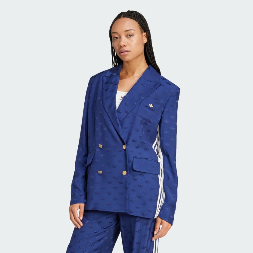 adidas Premium Woven Jacquard Blazer Blau adidas Deutschland