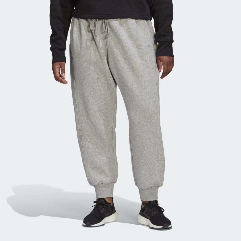 adidas ALL SZN Fleece Pants (Plus Size) - Grey | Women's Lifestyle ...
