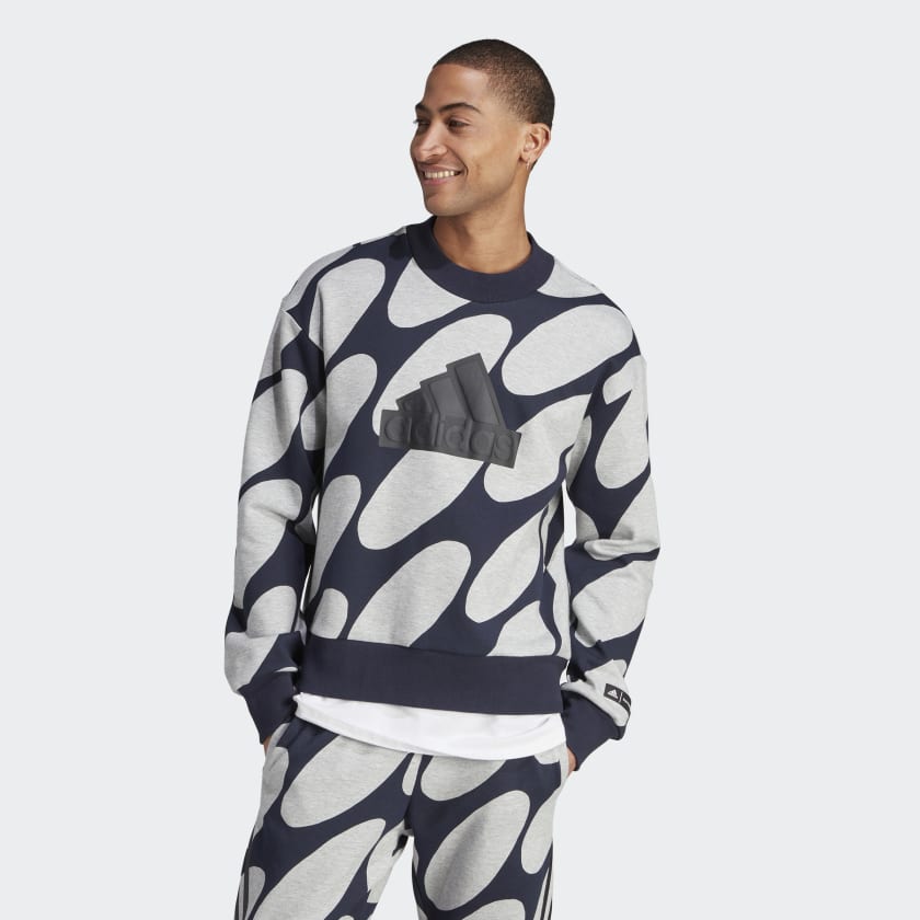 - x | Lifestyle Sweatshirt Icons US | Marimekko Future adidas Grey Men\'s adidas 3-Stripes