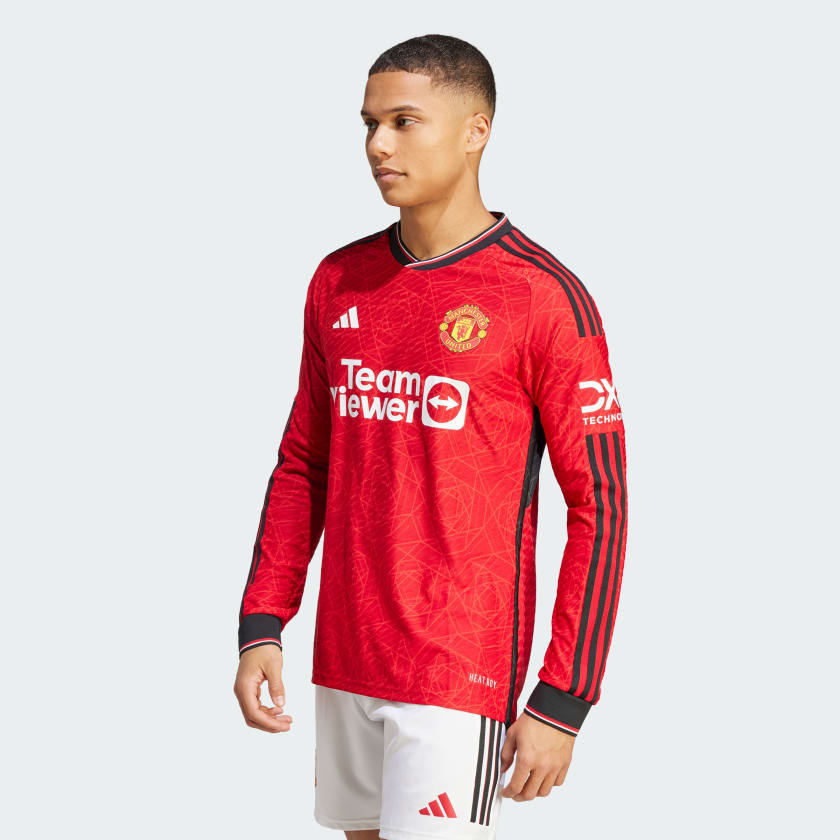 Sueño Leonardoda Celo adidas Manchester United 23/24 Long Sleeve Home Authentic Jersey - Red |  Men's Soccer | adidas US